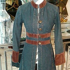 Kitsch Vintage Long Jean Jacket